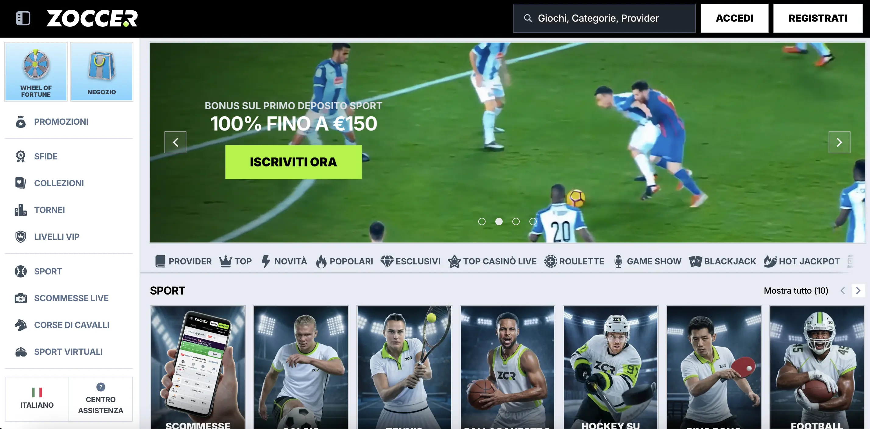 Zoccer Casino Online
